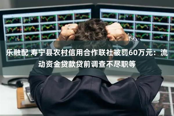 乐融配 寿宁县农村信用合作联社被罚60万元：流动资金贷款贷前调查不尽职等
